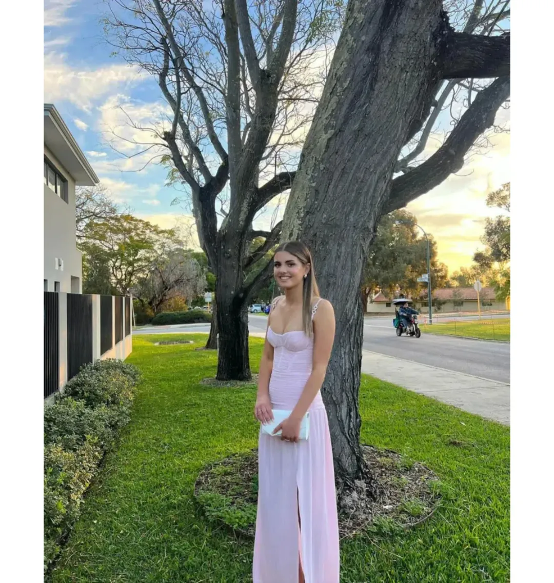 Manning Cartell Double Time Pleat Dress in Hydrangea Size AU 10  for rent on The Volte - main image