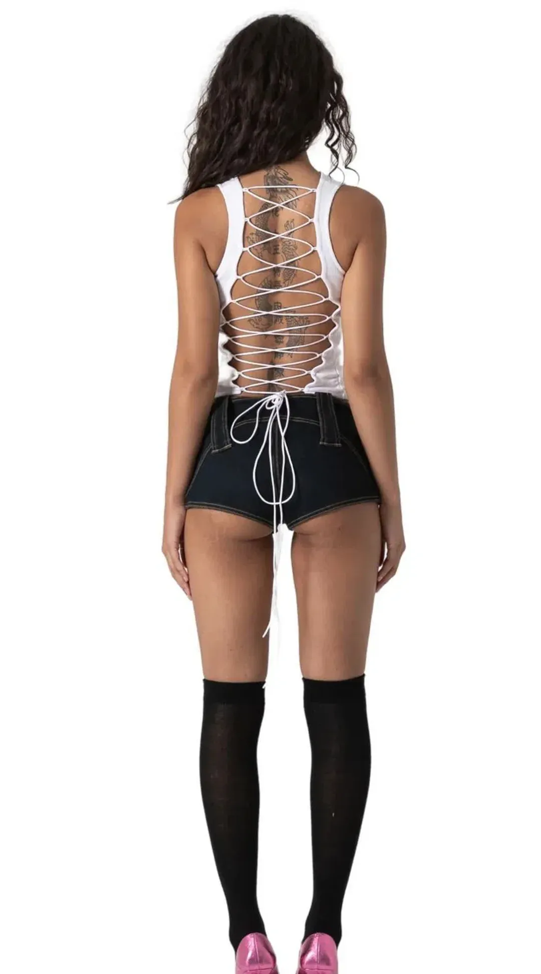 Bye Bambi Yurah Singlet in White Size 8/S for rent on The Volte - main image