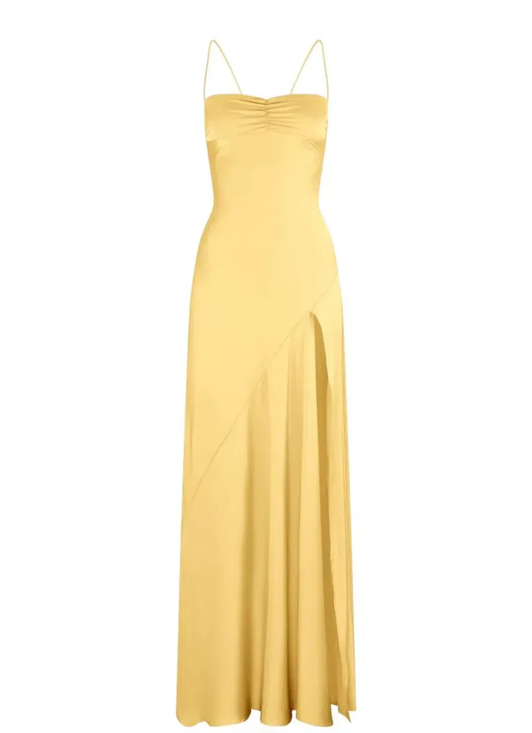 HNTR the Label Gaia Gown in Gold Sun Size S/AU8 for rent on The Volte - main image