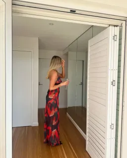 Sasha Therese Serene Maxi Dress Red Size 8 for rent on The Volte - image 5