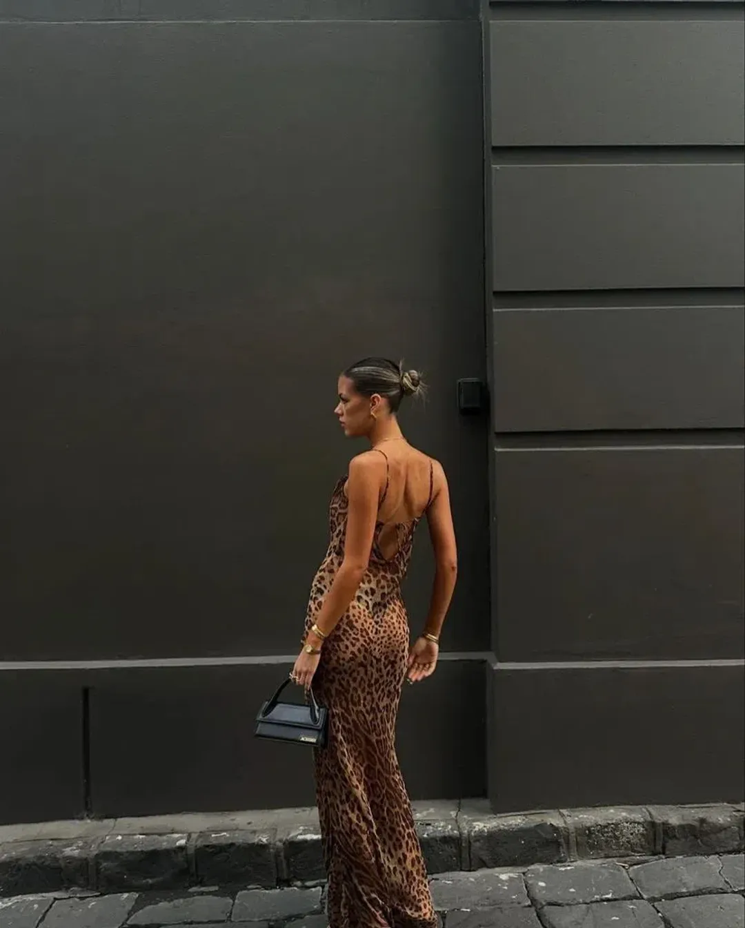 Rat And Boa Valentina Maxi Dress in Leopard Print Size XS/AU 6 for rent on The Volte - main image