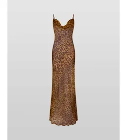 Rat And Boa Valentina Maxi Dress in Leopard Print Size XS/AU 6 for rent on The Volte - image 7