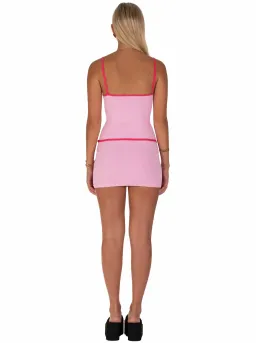 I Am Delilah Candy Belle Mini dress in Pink Size AU 6 for rent on The Volte - image 2