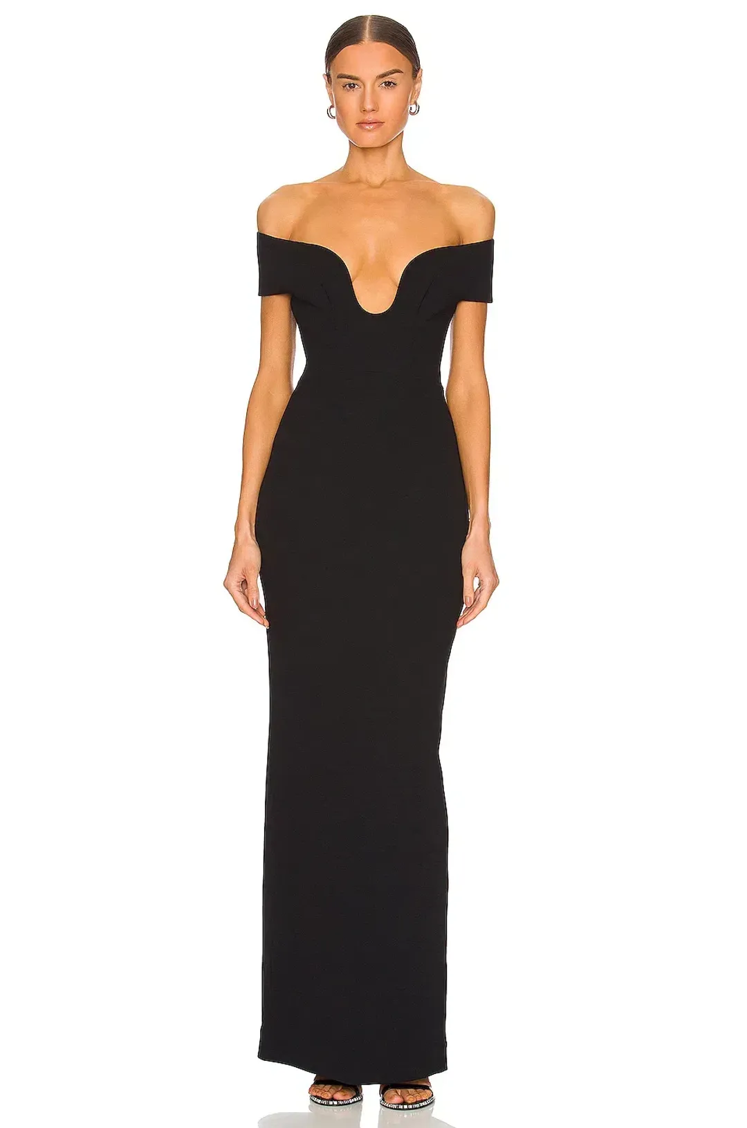 Solace London Marlowe Maxi Black Size AU 4 for rent on The Volte - main image