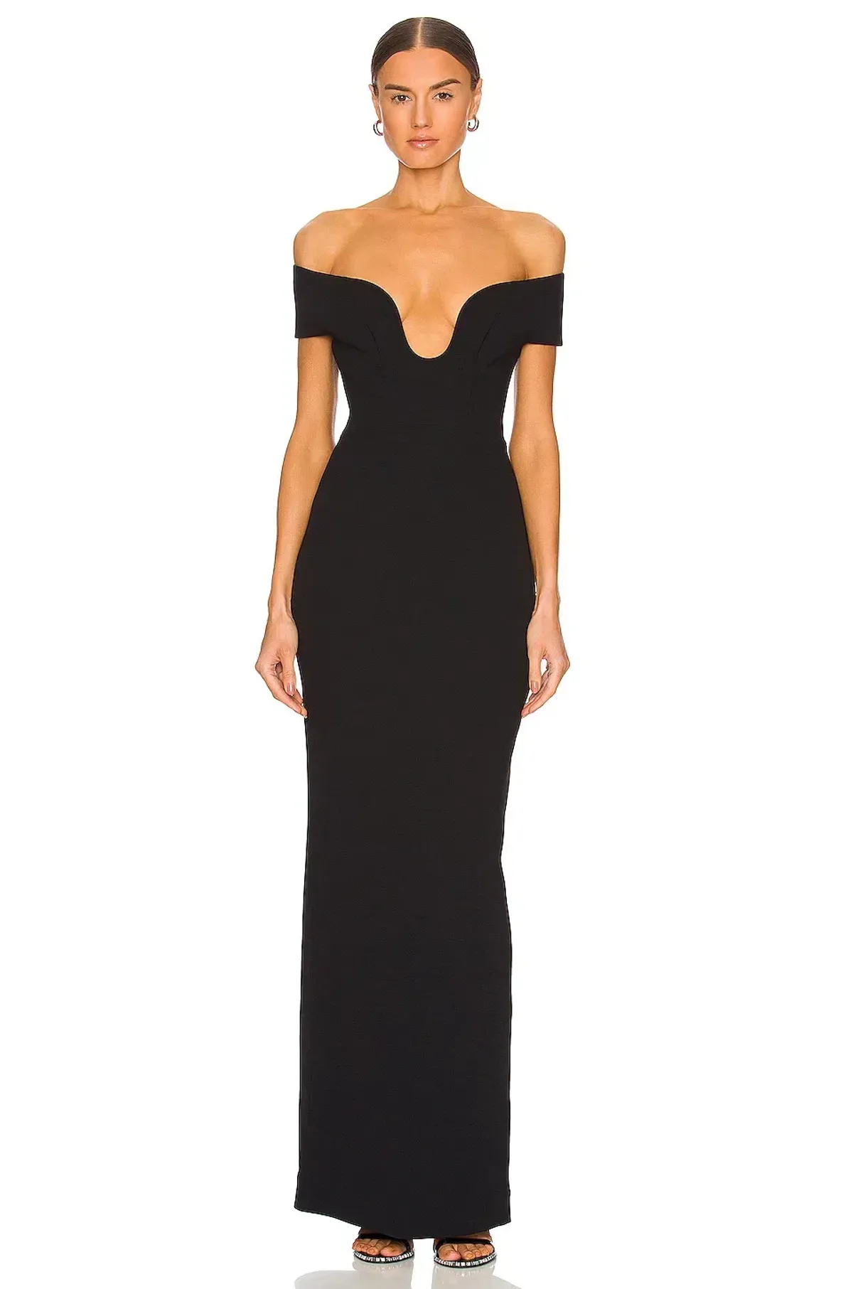 Solace London Marlowe Maxi Black Size AU 4 for rent on The Volte - main image