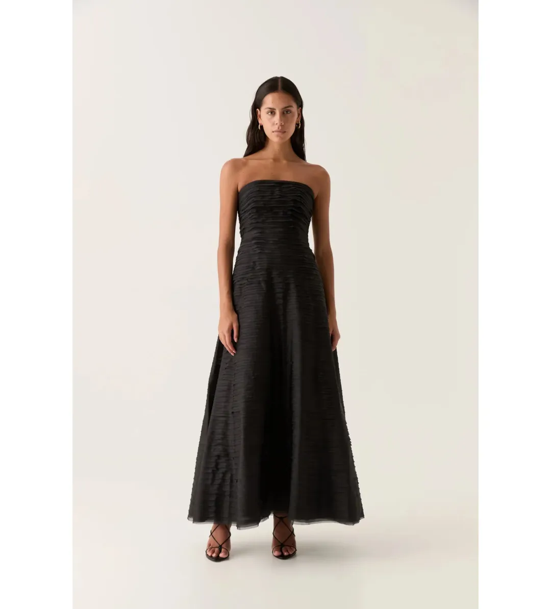 Aje Soundscape Maxi Dress in Black Size AU6 for rent on The Volte - main image