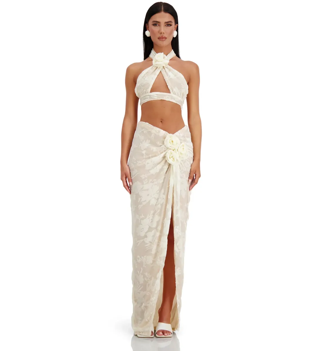 Alamour the Label Celestina Set Cream Size XS/AU 6 for rent on The Volte - main image