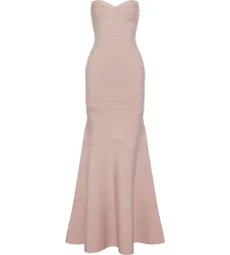 Herve Leger Sara Gown Blush Size S / AU 8 for rent on The Volte - image 5