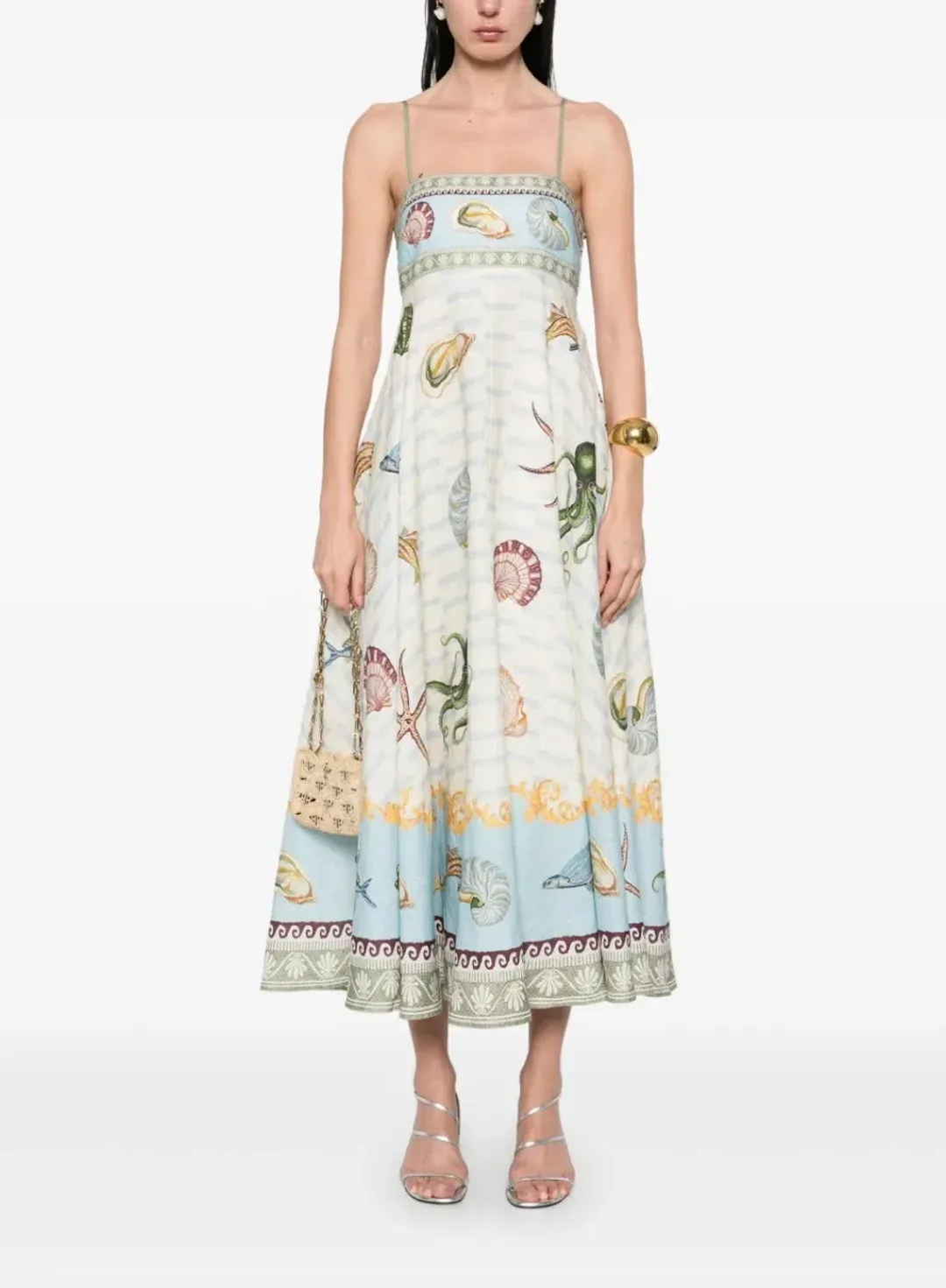 Alemais Bathhouse Sundress Midi Size AU 10 for rent on The Volte - main image