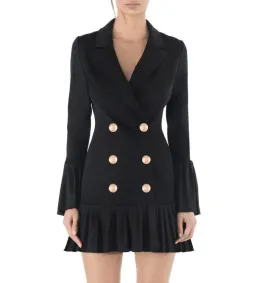 Misha Jordie Blazer Mini Dress Black Size AU 8  for rent on The Volte - image 4