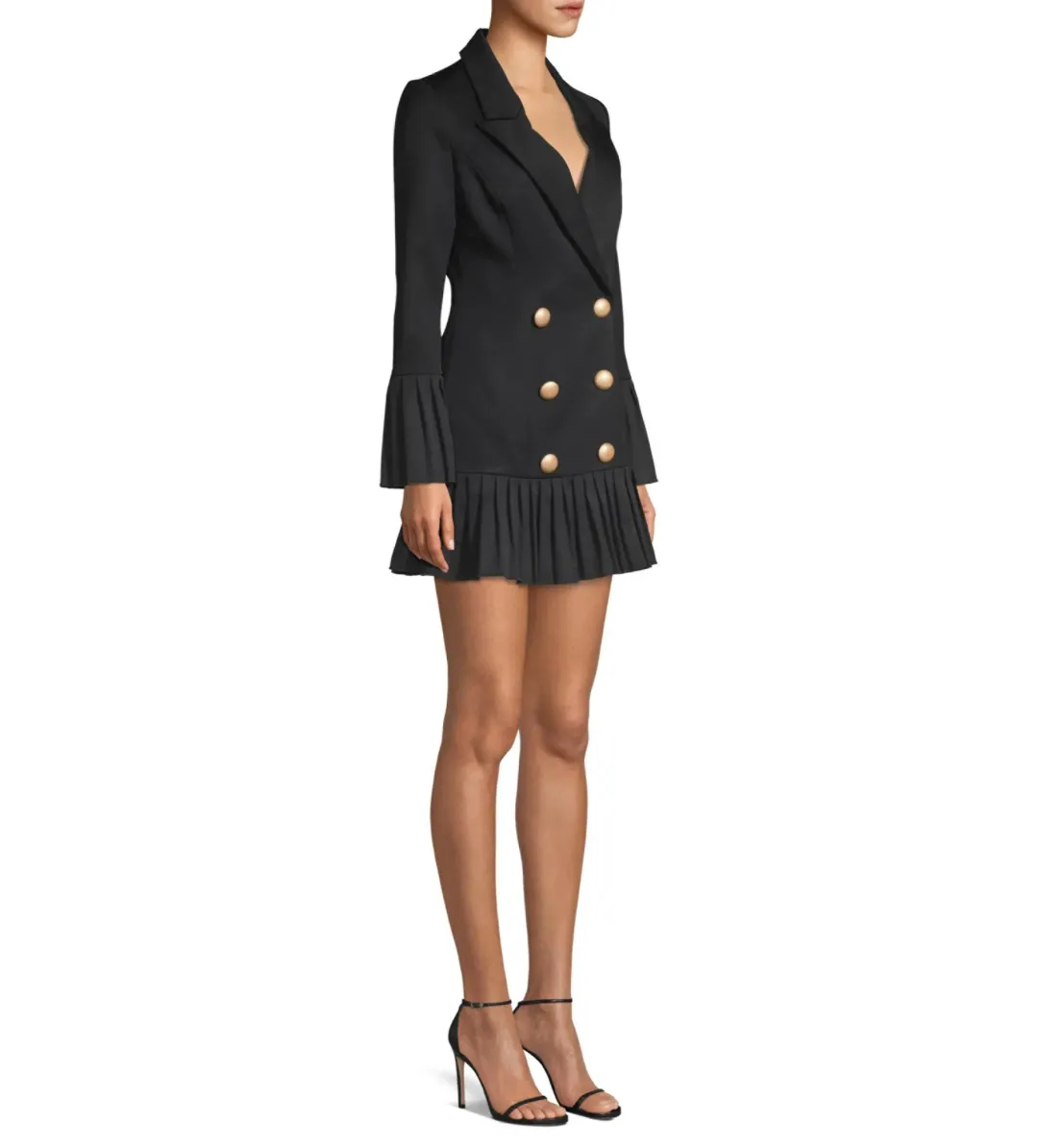 Misha Jordie Blazer Mini Dress Black Size AU 8  for rent on The Volte - main image