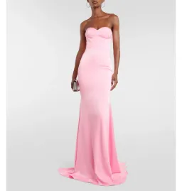Alex Perry Barkley Strapless Gown Pink Size AU 6 for rent on The Volte - image 1