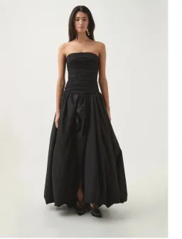 Aje Violette Bubble Hem Maxi Dress in Black Size 6 for rent on The Volte - image 1
