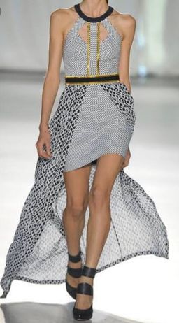  Sass & Bide Women's Blue The Invincible Embellished Piqué and Crepe Maxi Dress Size 8 for rent on The Volte - image 2