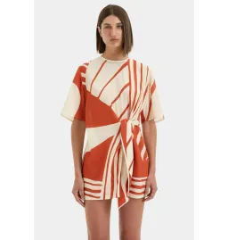 Sir The Label Calla Mini Dress in Hibiscus Stripe Size 1 / AU 8 for rent on The Volte - image 4