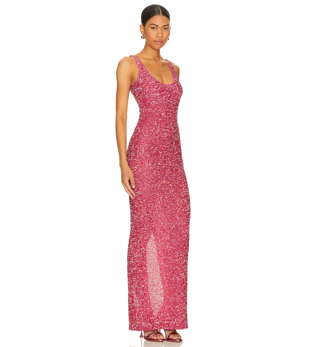 NBD Janhvi Maxi Dress Hot Pink Size XXS/AU 4 for rent on The Volte - main image