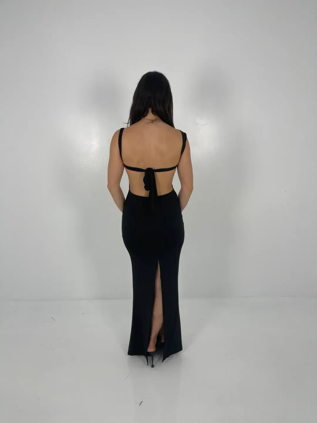 Effie Kats Helena Gown in Black Size XS/AU 6 for rent on The Volte - main image