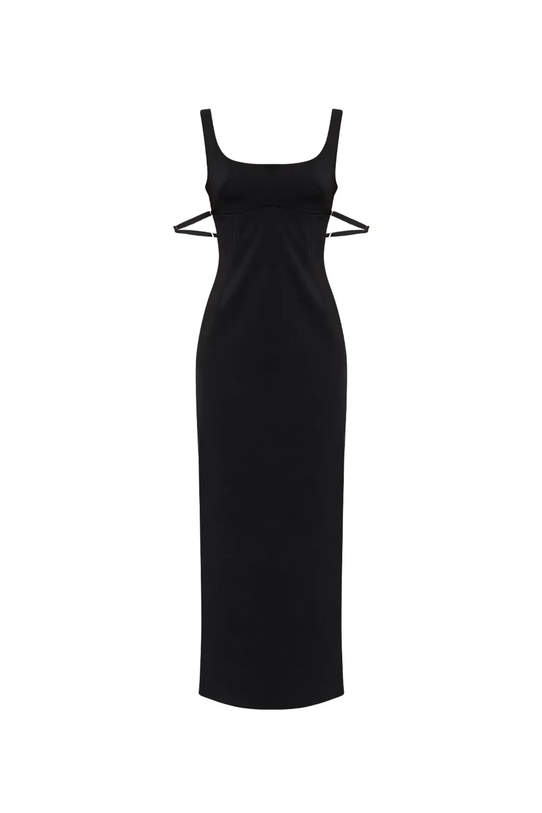 Jaquemus Le Valdu virgin wool blend maxi black dress size AU 8 for rent on The Volte - main image
