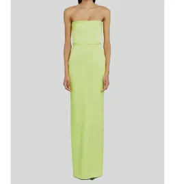 Alex Perry Cassidy Strapless Column Gown Green Size AU 6 for rent on The Volte - image 1