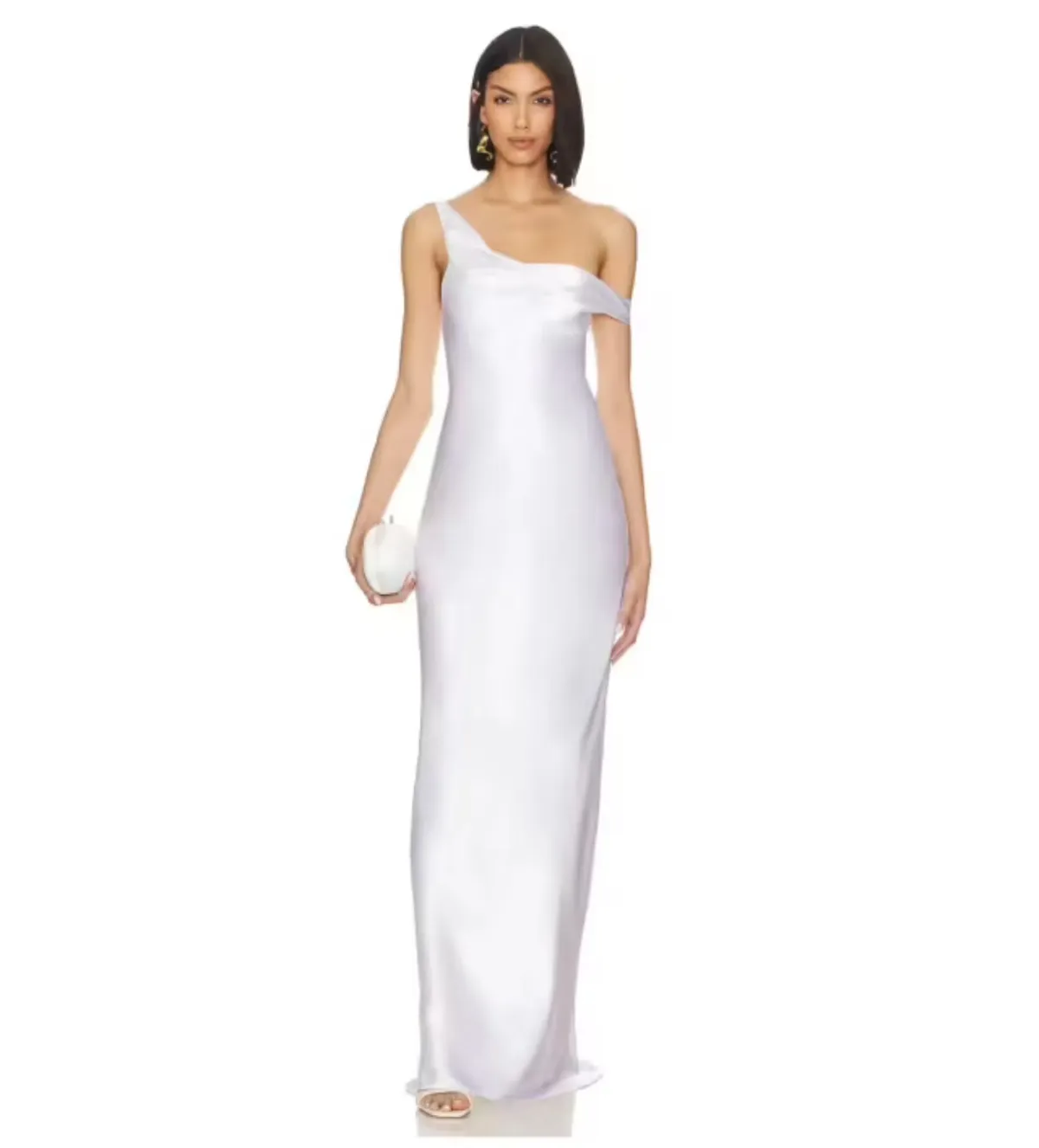 Natalie Rolt Monika Gown White Size 1/AU 8 for rent on The Volte - main image