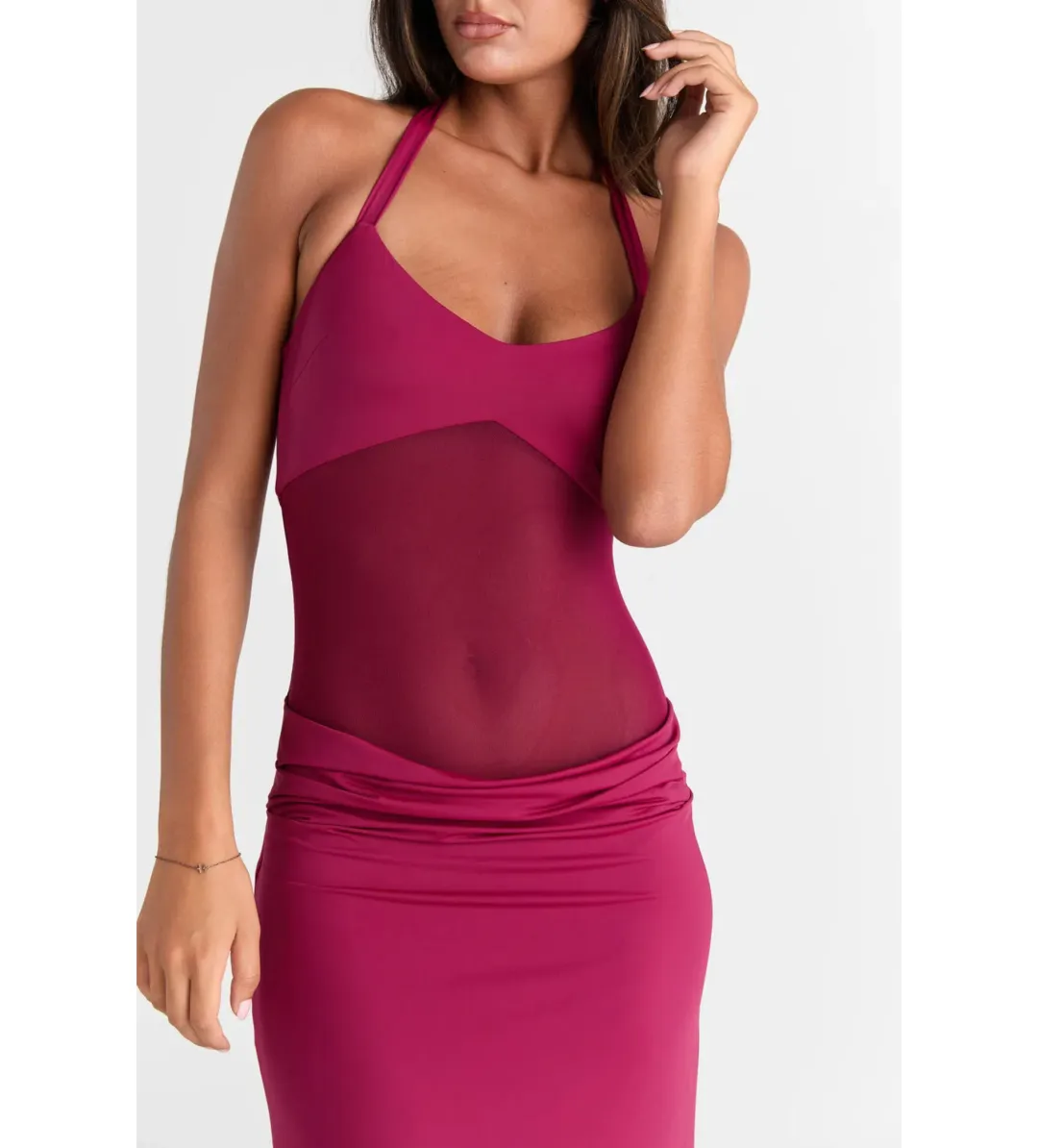 Sasha Therese Sariya Maxi Dress  Ruby Size 10 for rent on The Volte - main image