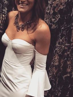 Elle Zeitoune Electra Dress White Size 8 for rent on The Volte - image 2