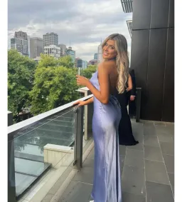 Natalie Rolt Angelica Gown in Bluebell Size 1 / AU 8 for rent on The Volte - image 3