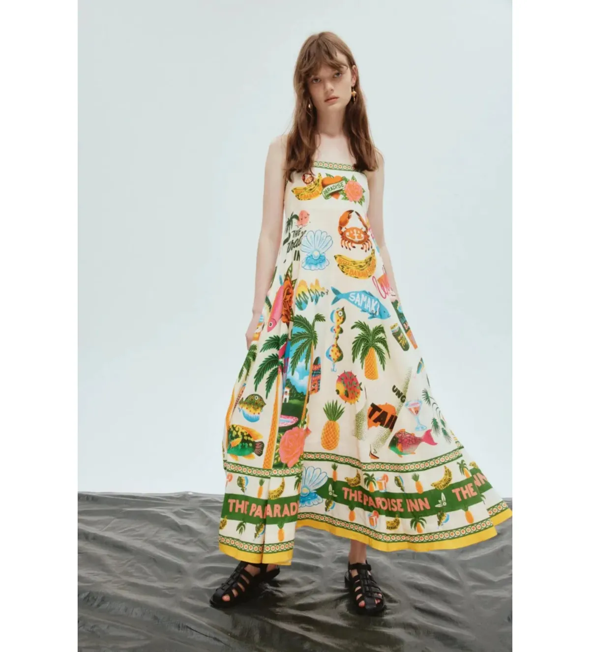 Alemais Paradiso Sundress Multi Size AU 12 for rent on The Volte - main image