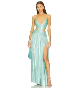 Retrofête Thea Maxi Dress Blue Size 8 for rent on The Volte - image 1
