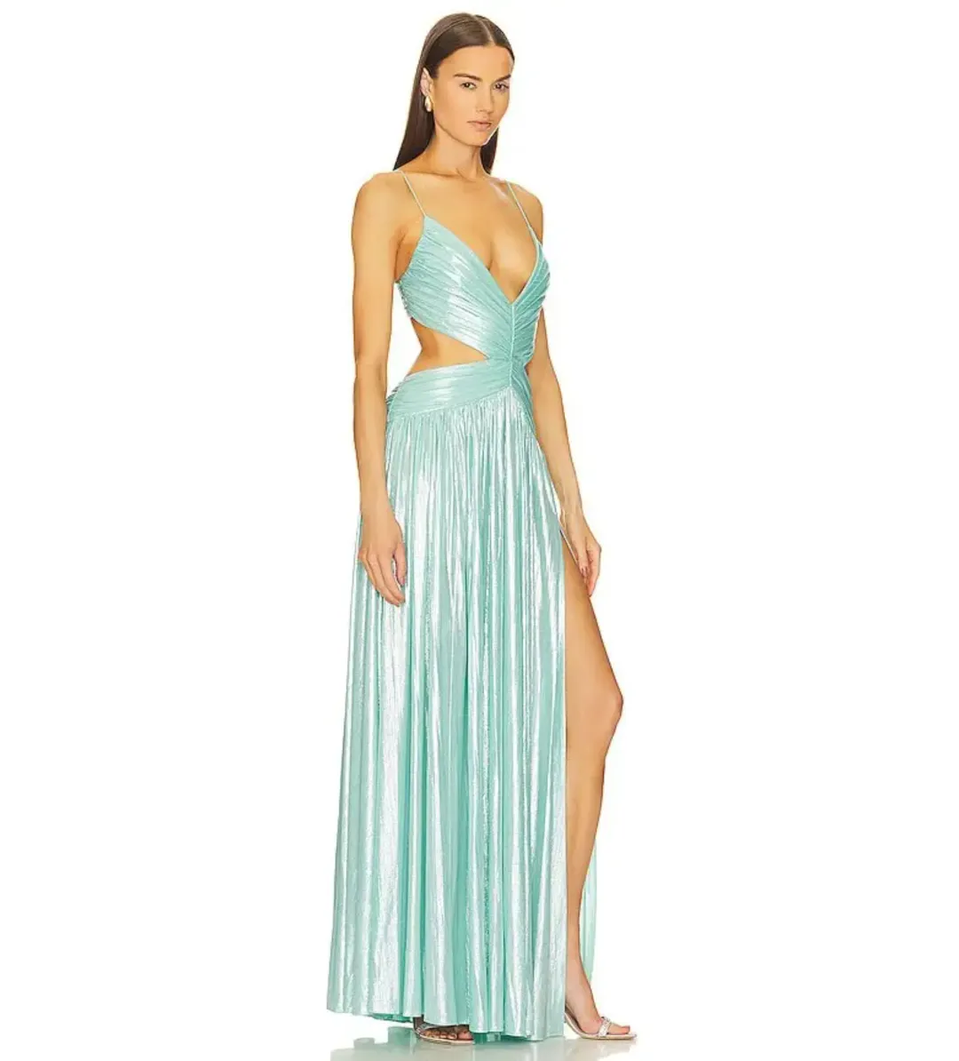 Retrofête Thea Maxi Dress Blue Size 8 for rent on The Volte - main image