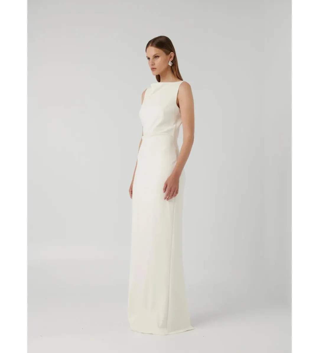 Effie Kats White Verona Gown in White Size XS/ AU 6 for rent on The Volte - main image