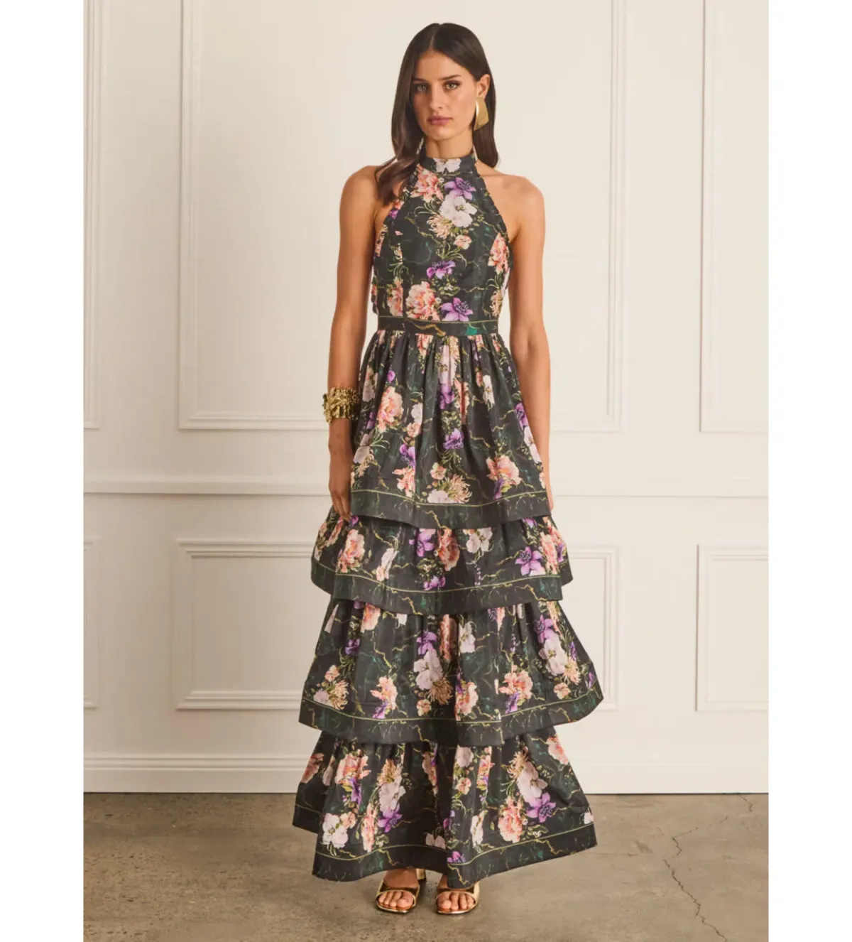 Aqua Blu Australia Tempest Constance Maxi Dress Floral Size 12 for rent on The Volte - main image