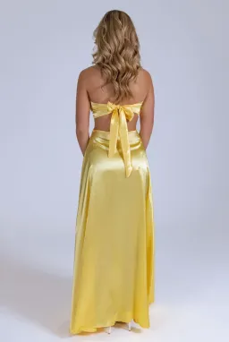 Lane + Sass Lucy Lemon Gown in Yellow Size Small/AU 8 for rent on The Volte - image 3