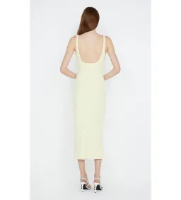 Bec & Bridge Karina Tuck Midi Dress Lemon Size 12 for rent on The Volte - image 2