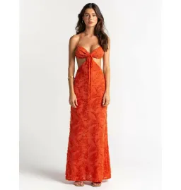 Arcina Ori Kara Dress Burnt Orange Size XS / AU 6 for rent on The Volte - image 1