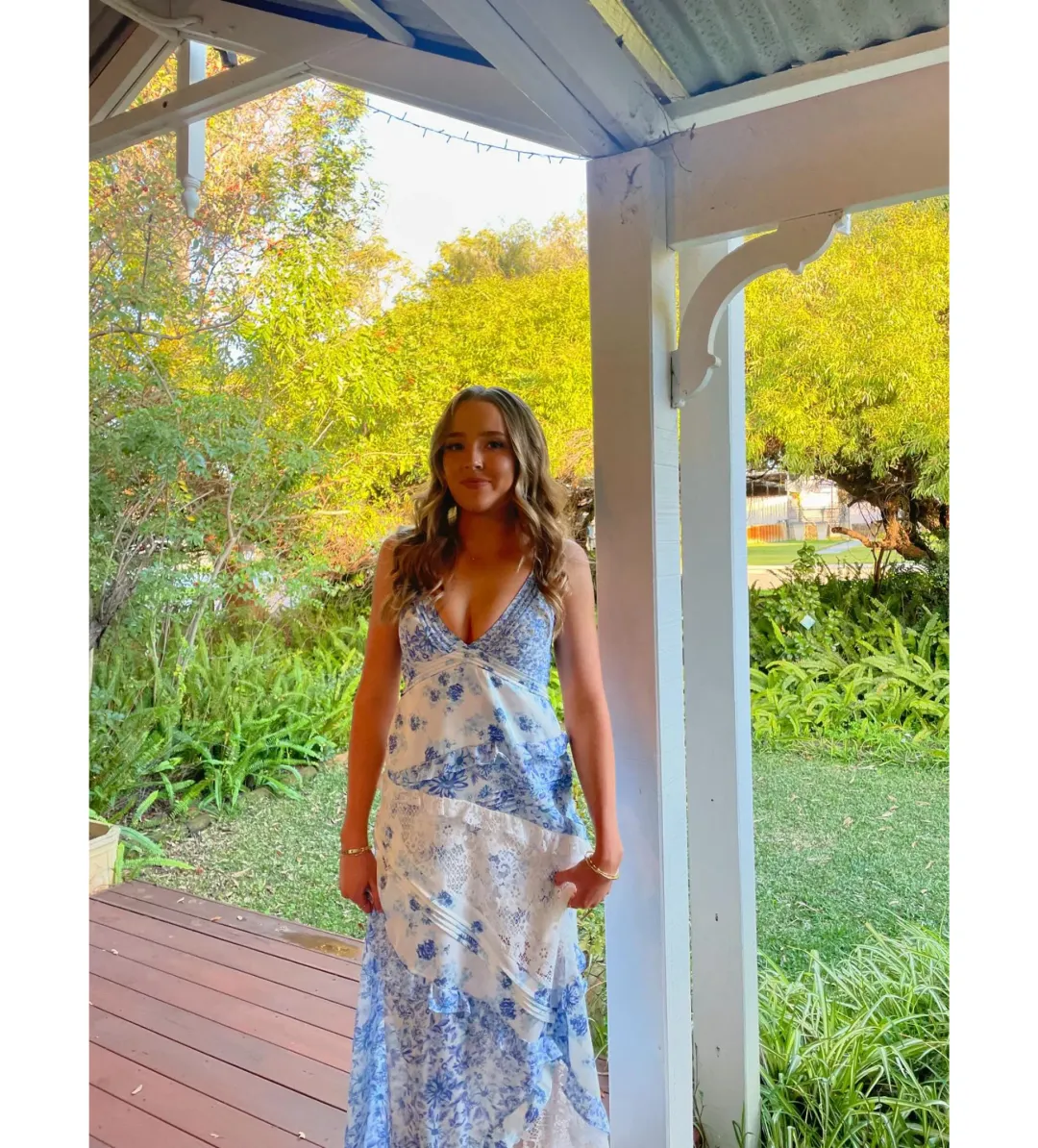 For Love & Lemons Green Rosalyn Maxi Size M/ AU 10 for rent on The Volte - main image