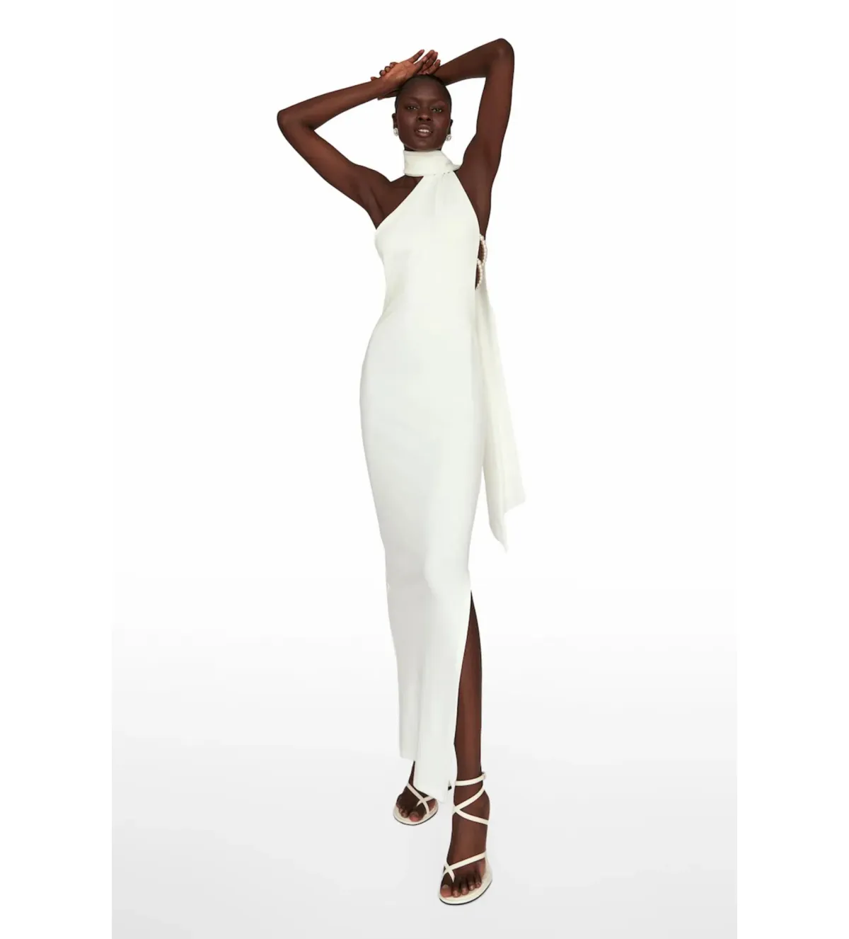 Khanums Kara Maxi Dress Ivory Size M/AU 10 for rent on The Volte - main image