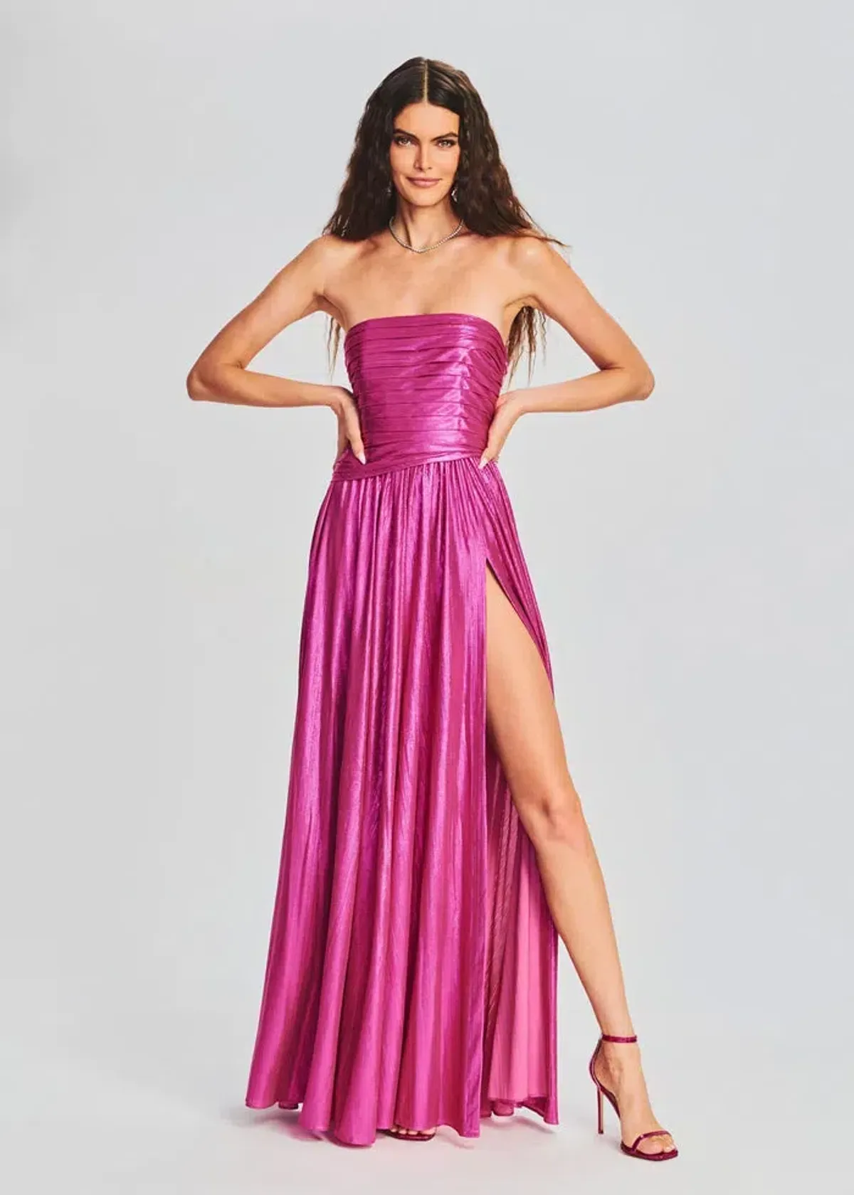 Retrofête Jacie Maxi Dress Pink Size 6 for rent on The Volte - main image