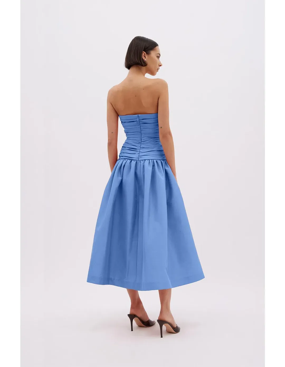 Rachel Gilbert Banks Midi Dress Blue Size 12 for rent on The Volte - main image