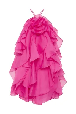 Aje Pandorea Layered Mini Dress Pink Size 12 for rent on The Volte - image 3