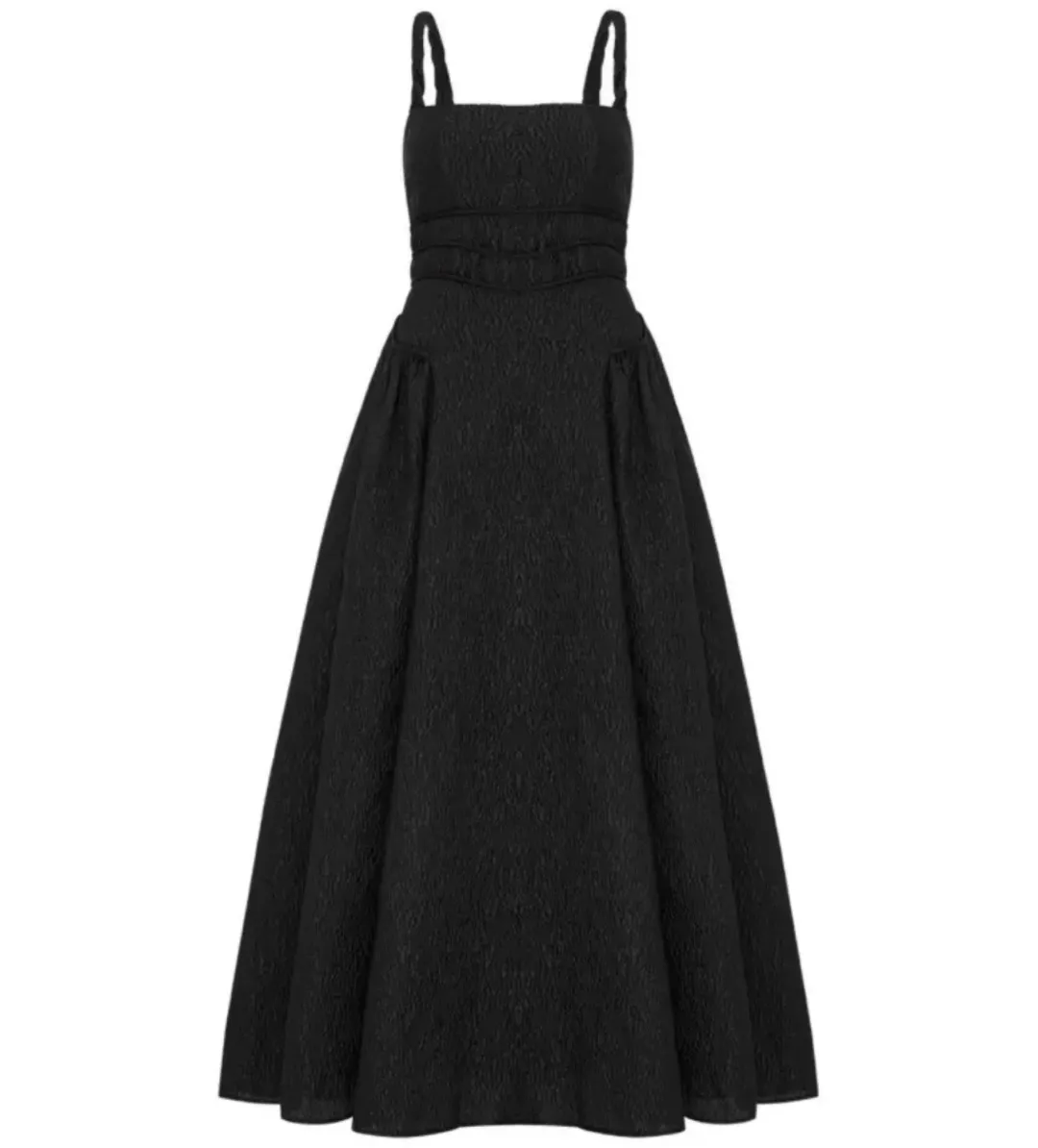 Rachel Gilbert Sophia Strap Midi Dress Black Size 14 for rent on The Volte - main image