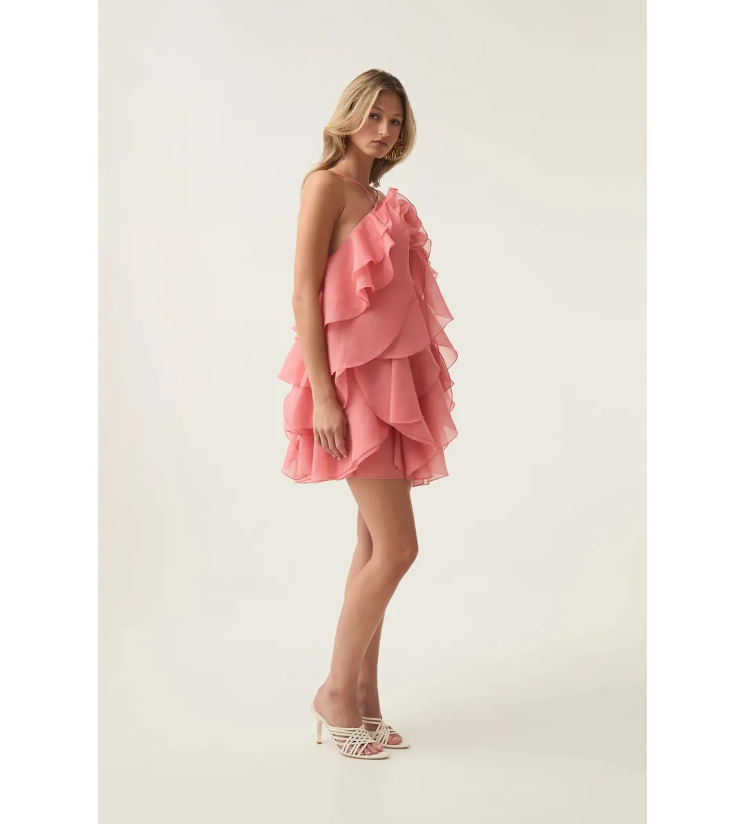 Aje Pandorea Layered Mini Dress Size 10 for rent on The Volte - main image