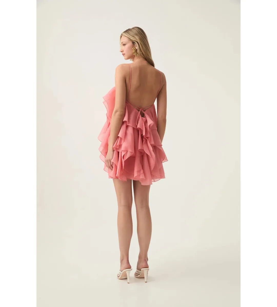 Aje Pandorea Layered Mini Dress Size 10 for rent on The Volte - main image