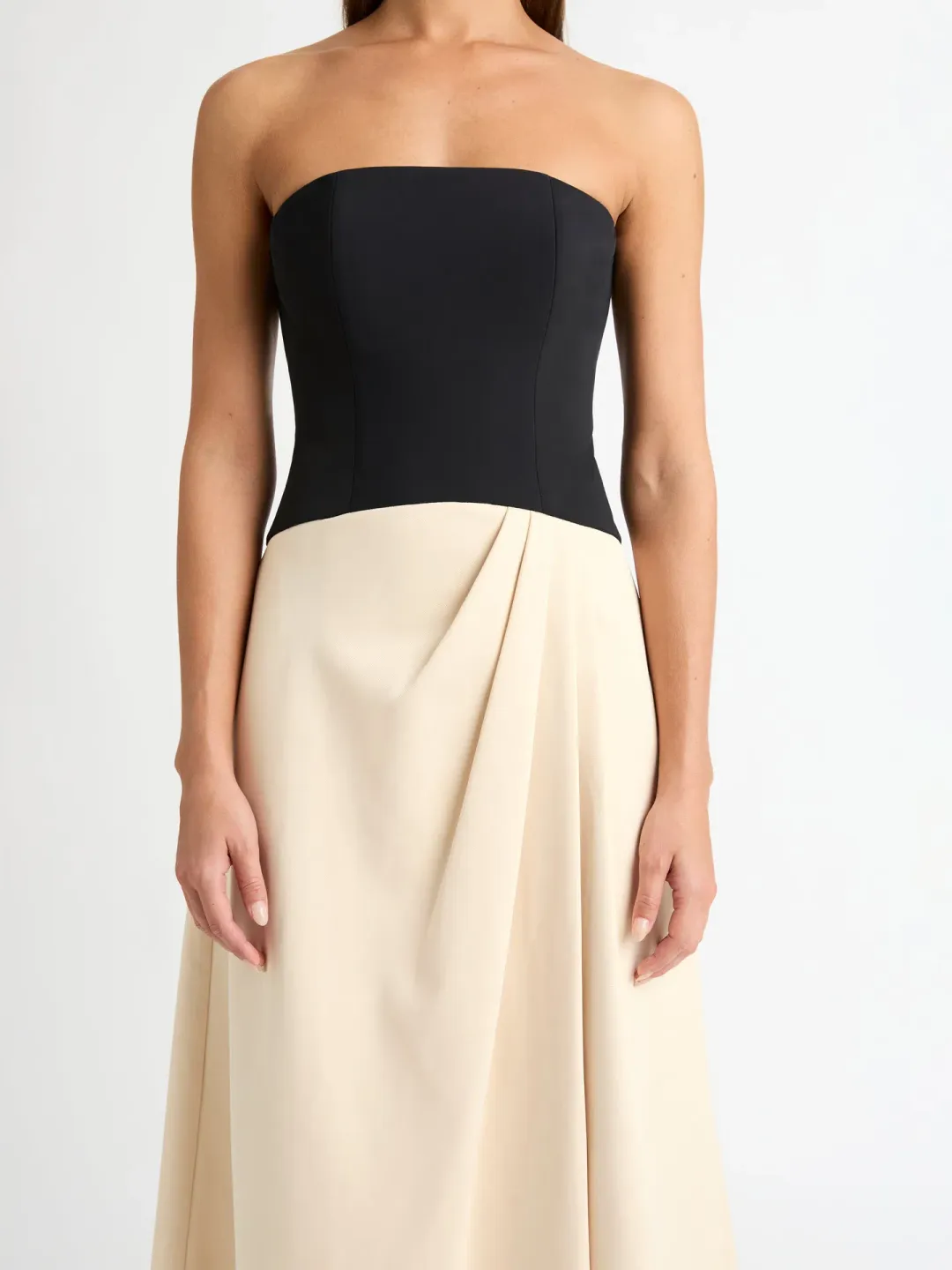 Sheike Grace Gown Cream & Black Size 8 for rent on The Volte - main image