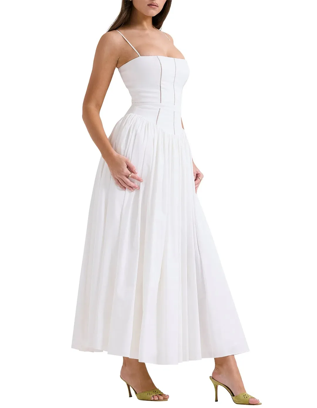 House of CB Ysabella Dress White Size 8/S for rent on The Volte - main image