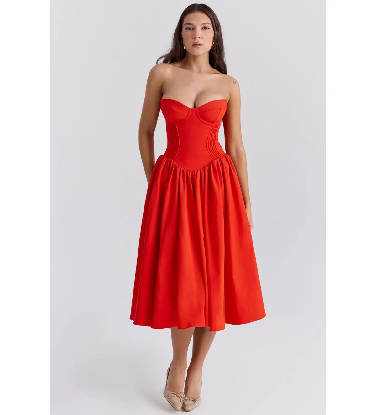 House of CB Elizabeth Dress Red Size M/AU 10-12 for rent on The Volte - main image