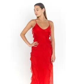 Rat & Boa Cecilia Dress in Red Size 6 for rent on The Volte - image 4