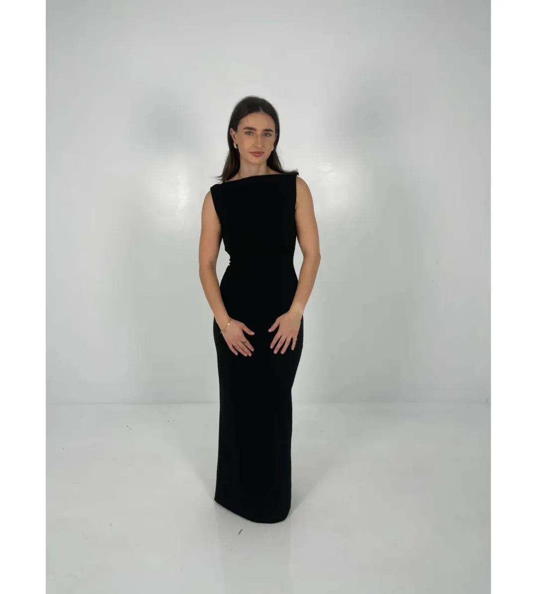 Effie Kats Verona Gown in Black Size XS / AU 6 for rent on The Volte - main image