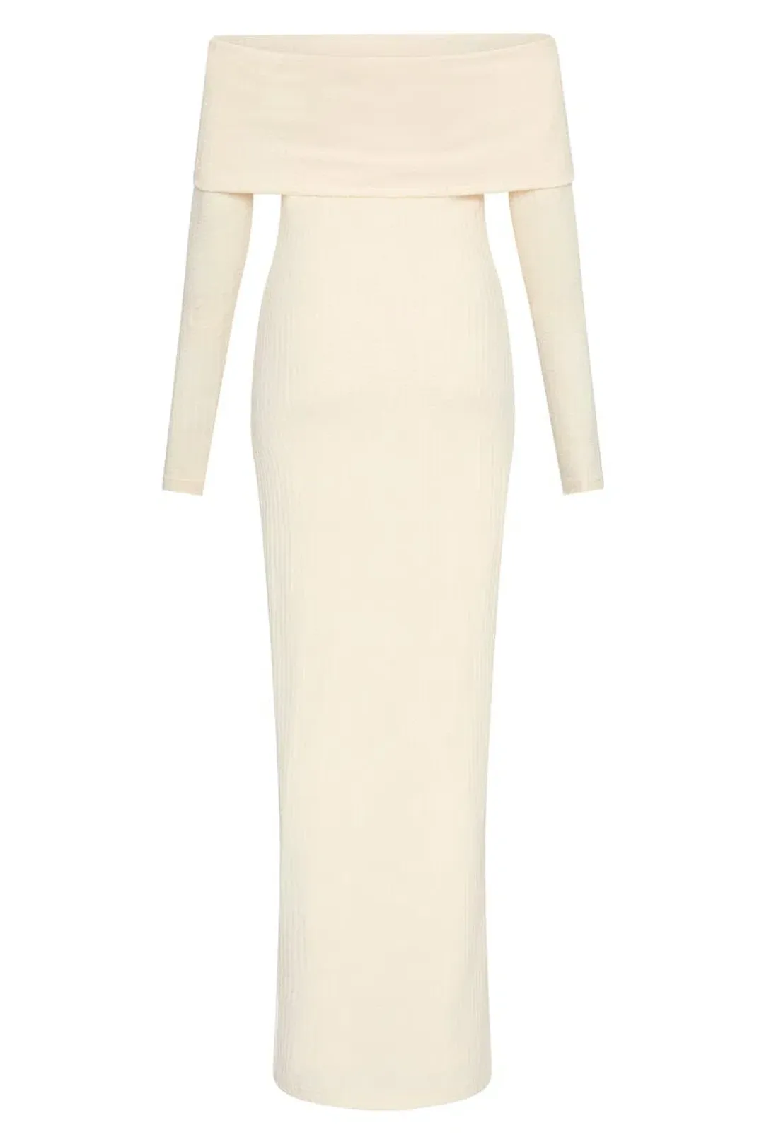 Sofia the Label Gia off the Shoulder  Dress Cream Size 10 for rent on The Volte - main image