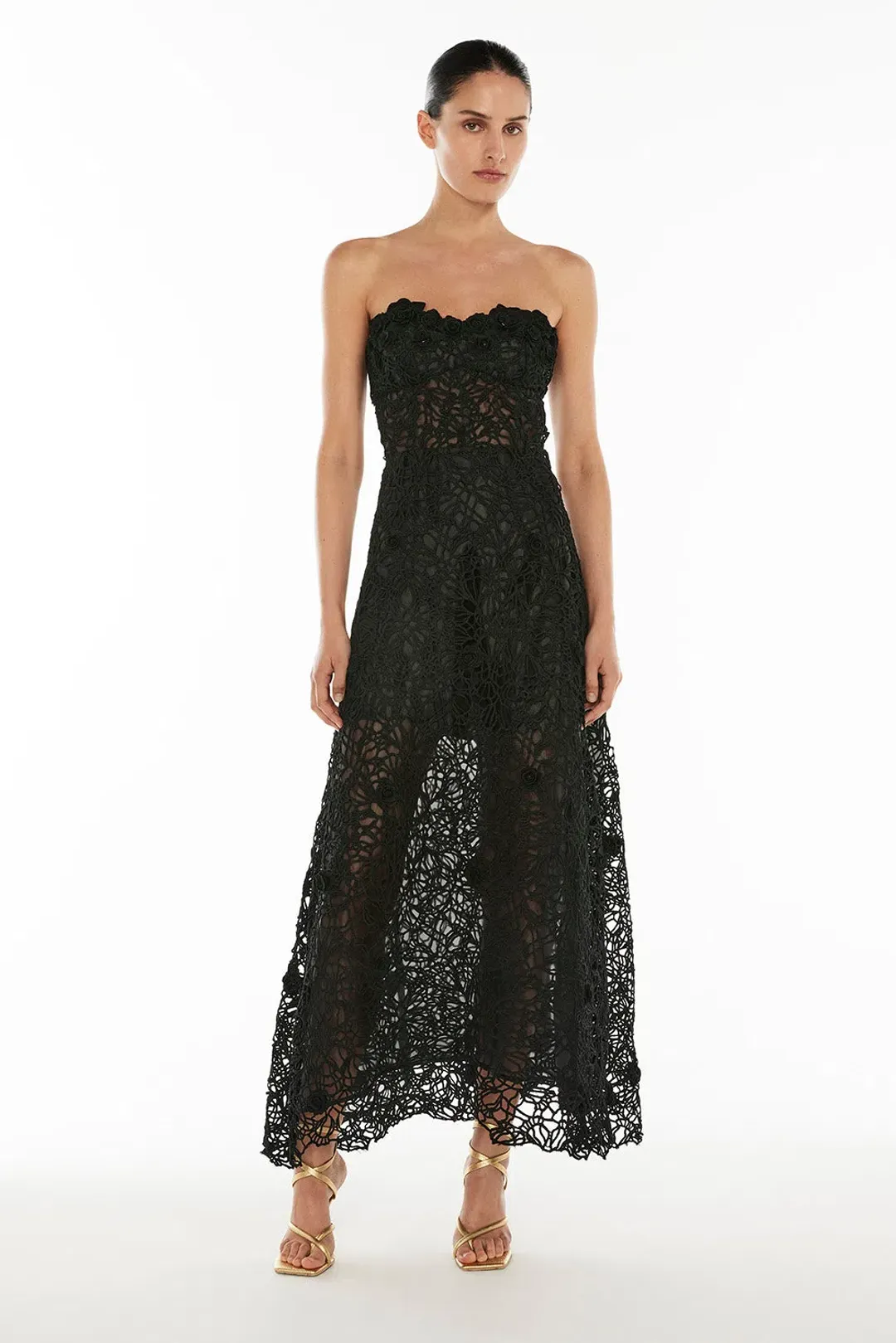 Manning Cartell Tea Ceremony Maxi Dress Black Size AU 8 for rent on The Volte - main image